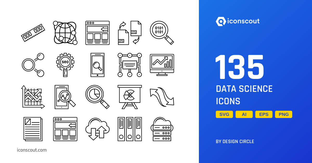 Download Data Science Icon pack Available in SVG, PNG & Icon Fonts