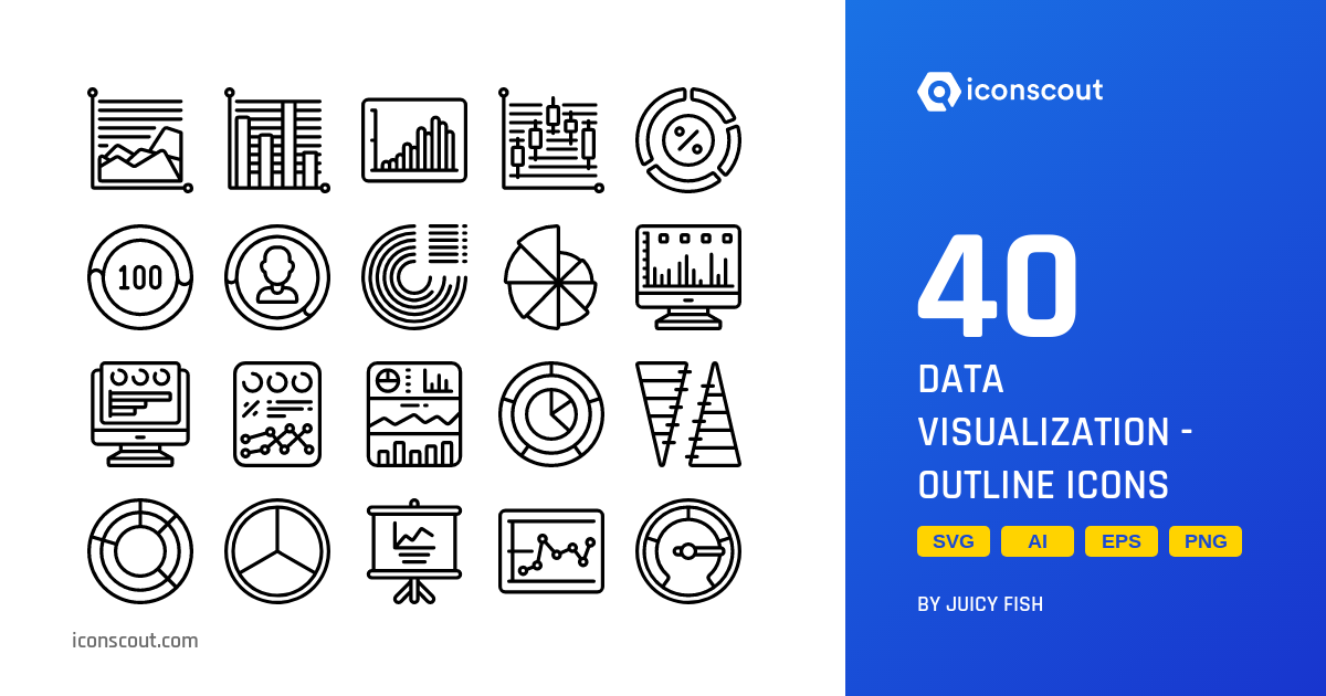 Download Data Visualization Icon pack Available in SVG, PNG & Icon Fonts