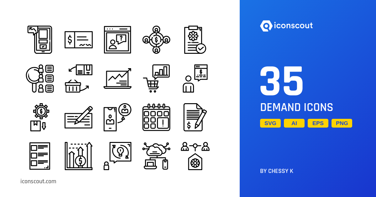 Demand Icon Pack - 35 Free Download Business Icons | IconScout