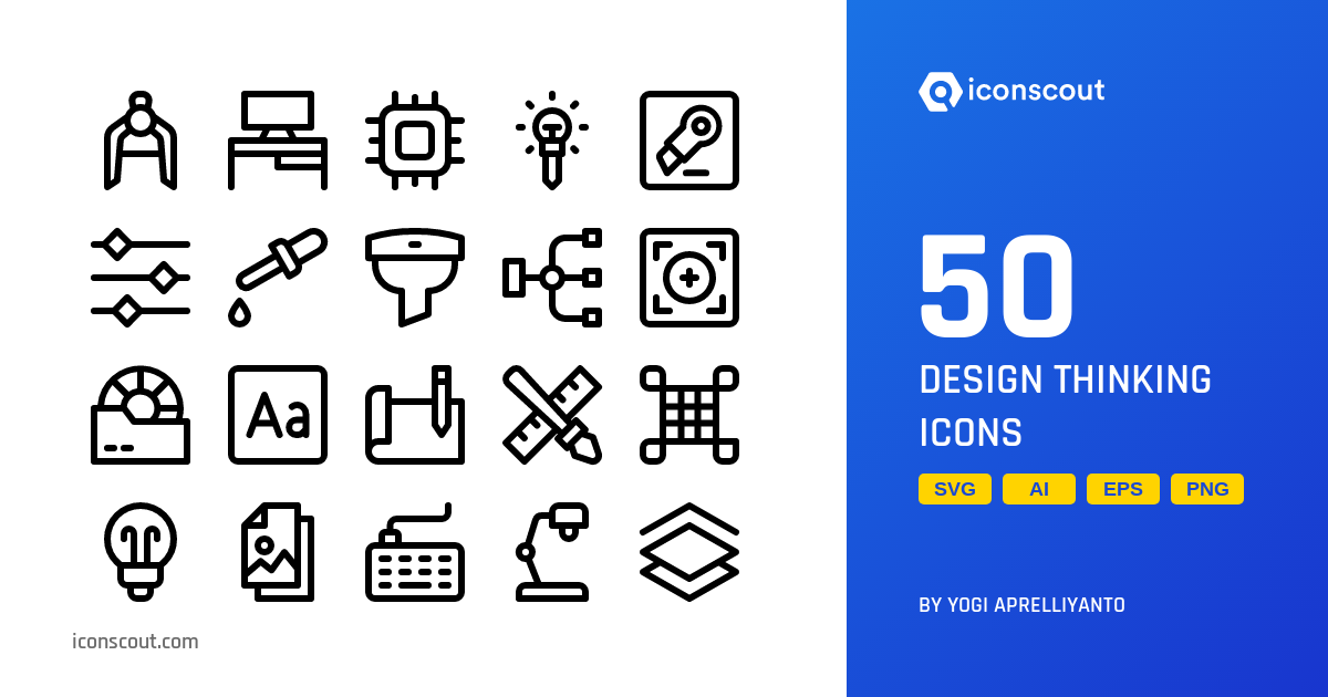 Design Thinking Icon Pack - 50 Free Download Business Icons | IconScout