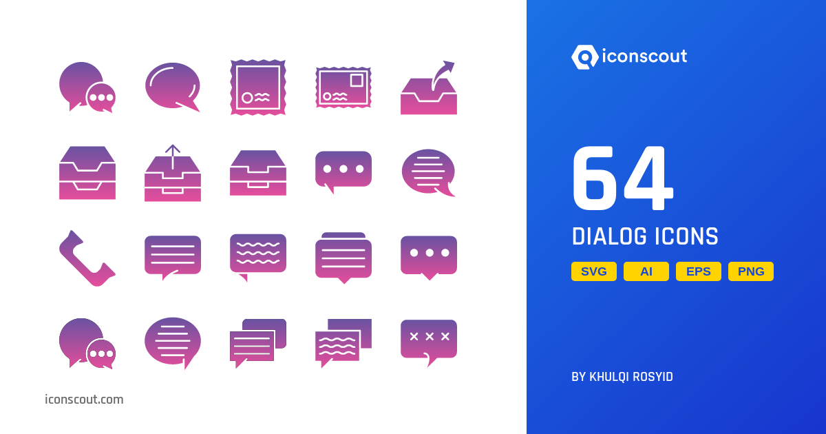 Dialog Icon Pack - 64 Free Download Miscellaneous Icons | IconScout