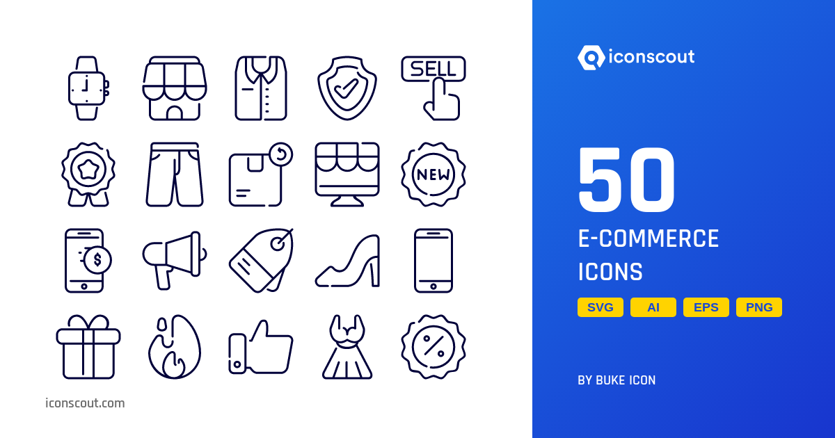 Download E-commerce Icon pack Available in SVG, PNG & Icon Fonts