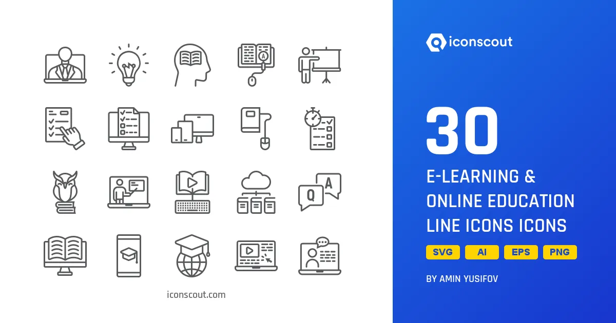E-Learning icons