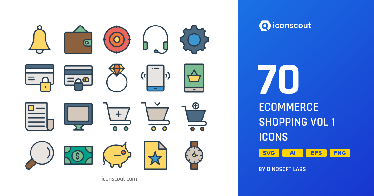 Download Ecommerce Shopping Vol 1 Icon pack Available in SVG, PNG ...