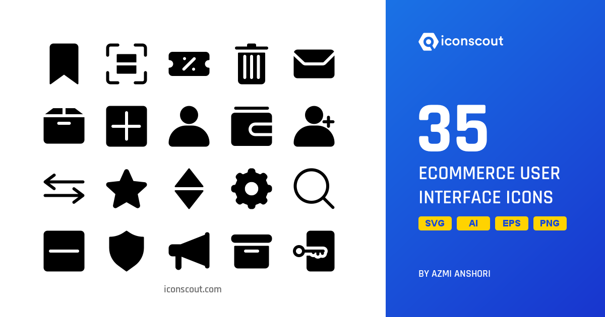 Ecommerce User Interface Icon Pack - 35 Free Download User Interface ...