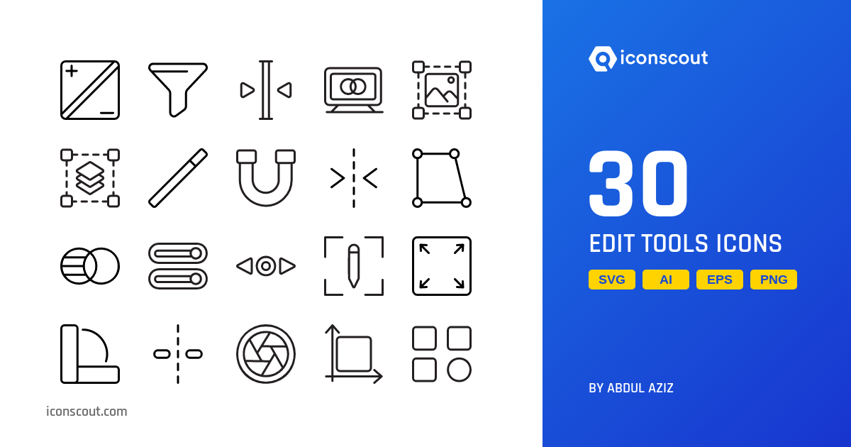 Download Edit Tools Icon pack Available in SVG, PNG & Icon Fonts