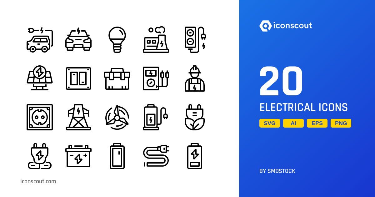 Download Electrical Icon pack Available in SVG, PNG & Icon fonts