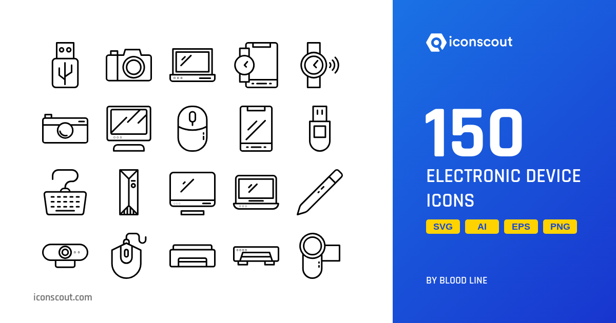 Download Electronic Device Icon pack Available in SVG, PNG & Icon Fonts