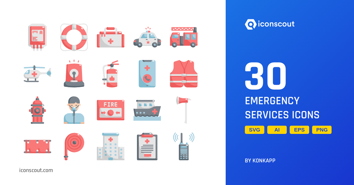 Emergency Services Icons