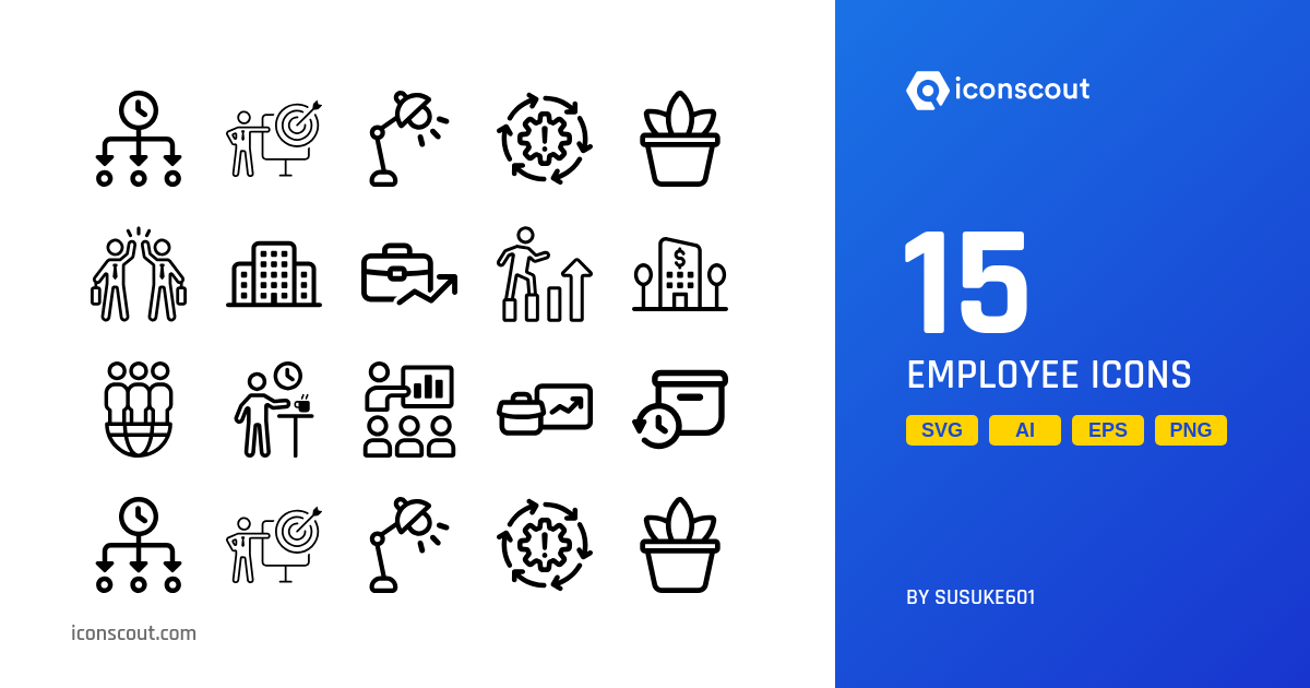 Download Employee Icon pack Available in SVG, PNG & Icon Fonts