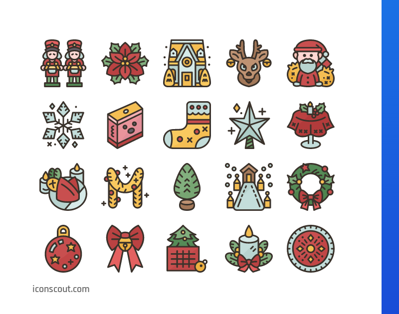 Download Essential Christmas Decorations Icon pack Available in SVG ...