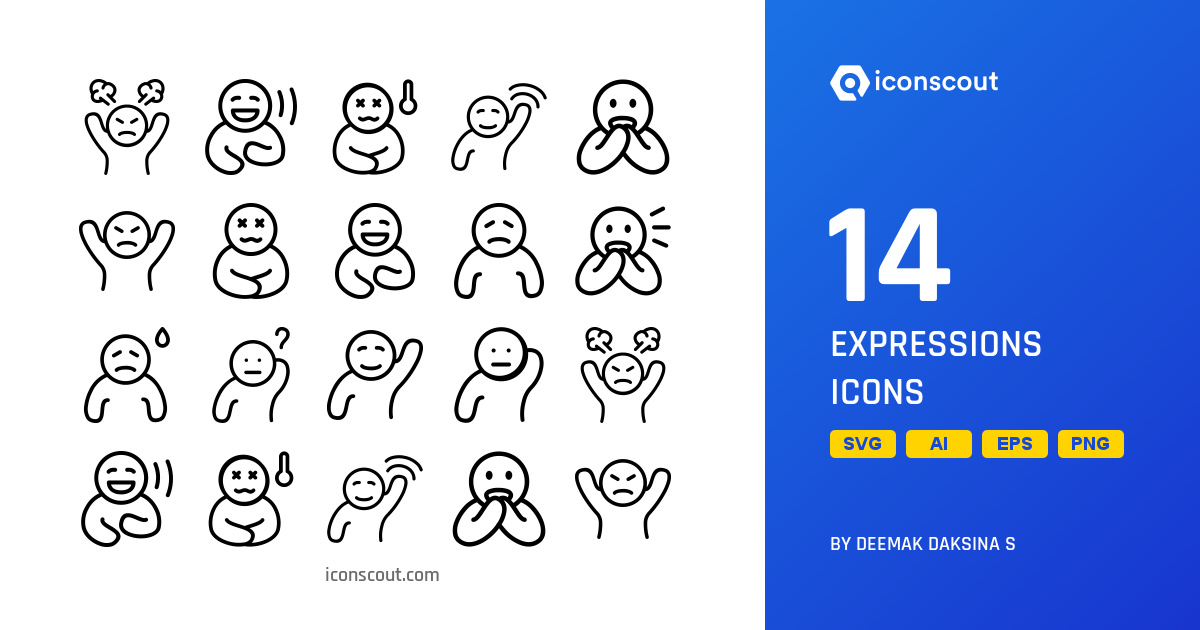 Download Expressions Icon pack Available in SVG, PNG & Icon Fonts