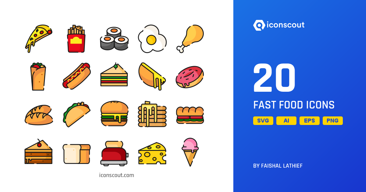 Download Fast Food Icon Pack Available In Svg Png Eps Ai