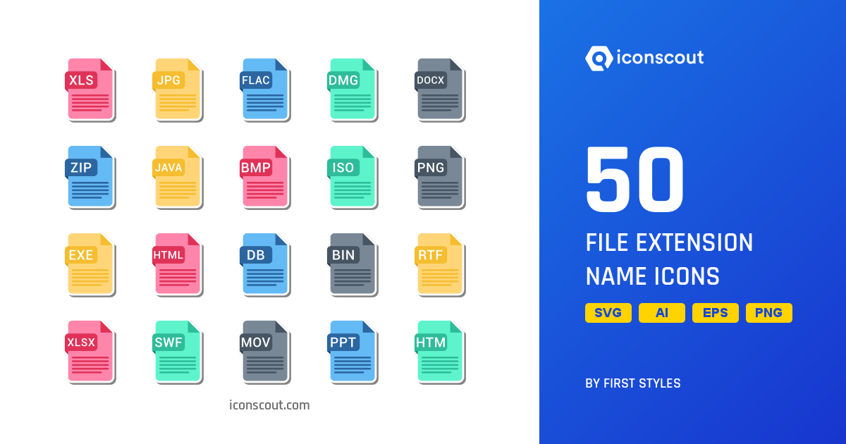 Download File Extension Name Icon pack - Available in SVG ...