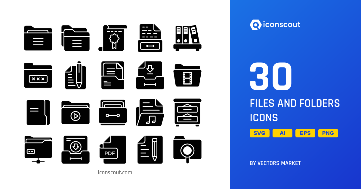 Files And Folders Icon Pack - 30 Free Download Files & Folders Icons ...