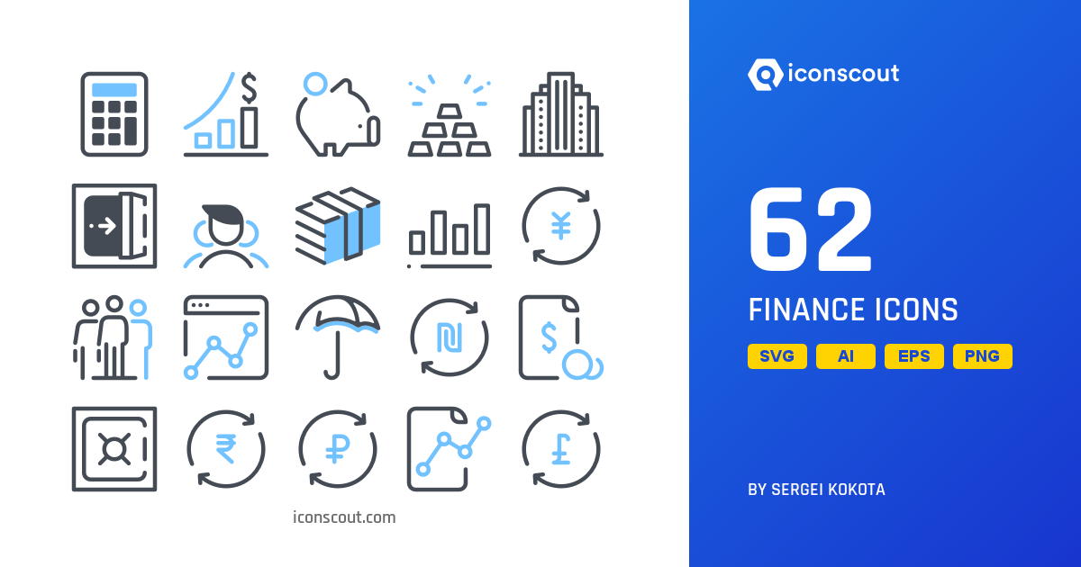 Download FInance Icon pack Available in SVG, PNG & Icon Fonts