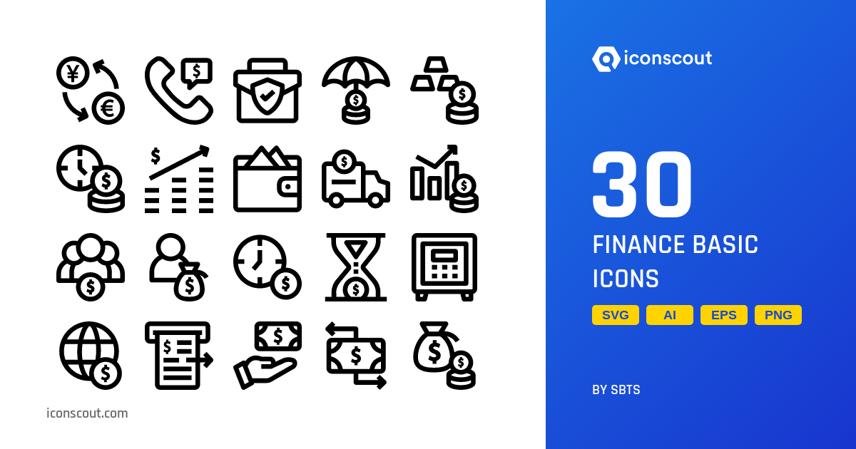 Download Finance Basic Icon pack Available in SVG, PNG & Icon Fonts