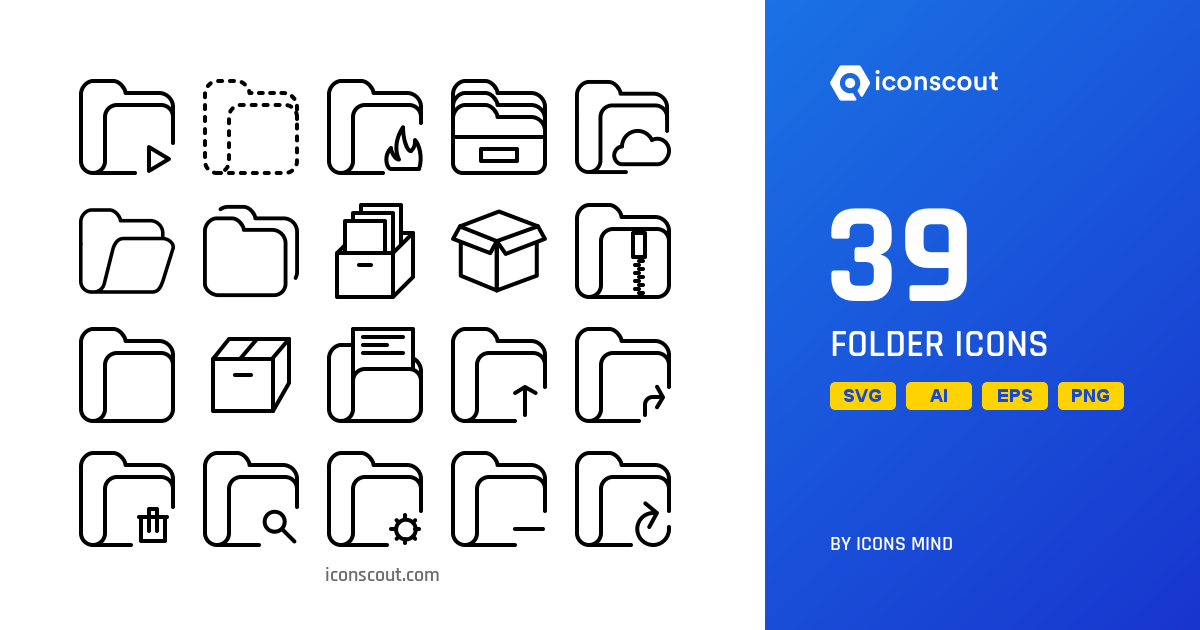 Folder Icon Pack - 39 Free Download Files & Folders Icons | IconScout