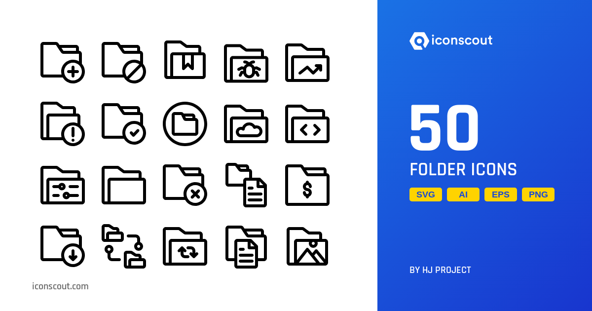 Folder Icon Pack - 50 Free Download Files & Folders Icons | IconScout