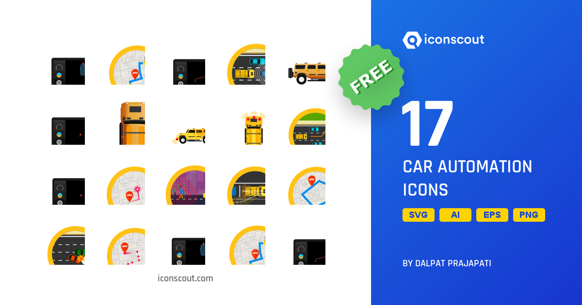 Download Car Automation Icon pack Available in SVG, PNG & Icon Fonts image.