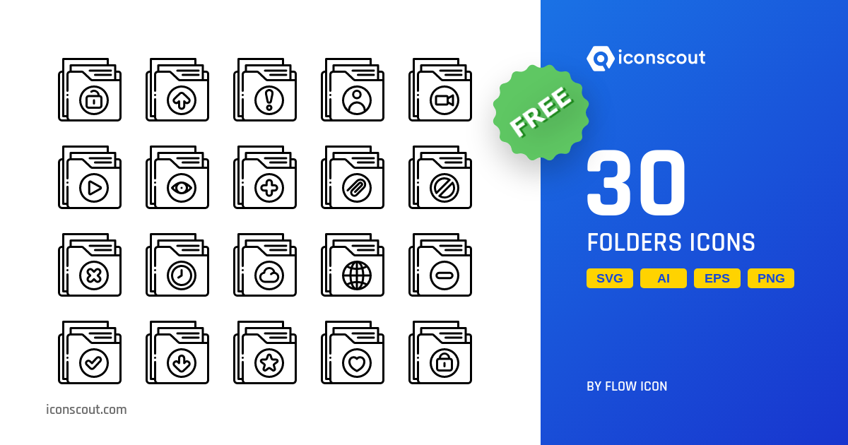 Free Folders Icon Pack - 30 Free Download Files & Folders Icons | IconScout