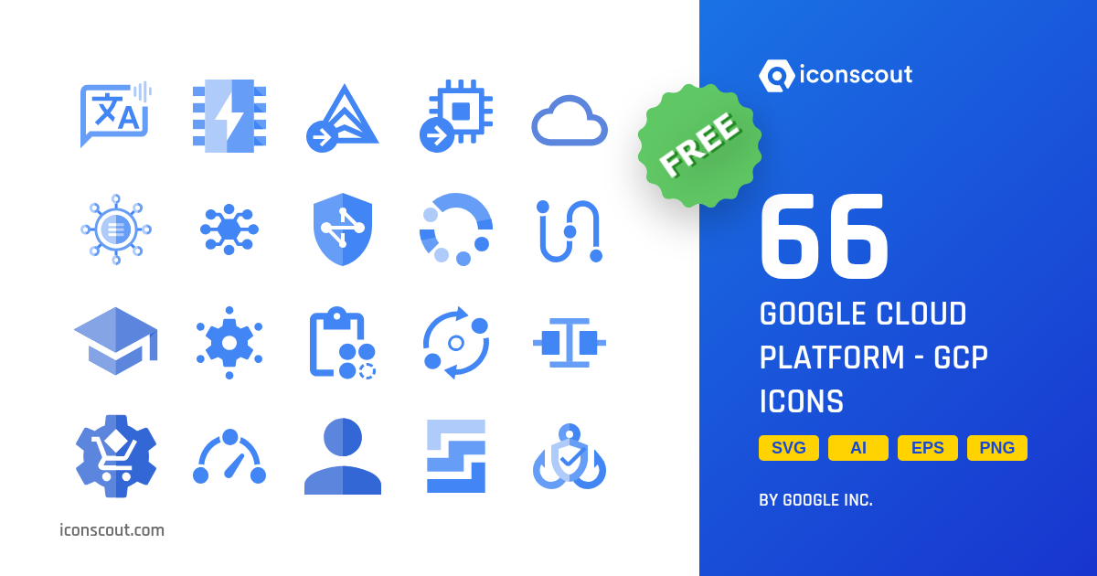 Free Google Cloud Platform - GCP Icon Pack - 66 Free Download User ...