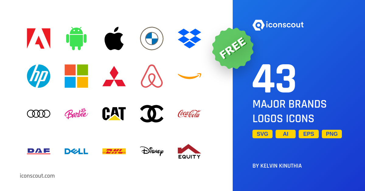 Download Major Brands Logos Icon pack Available in SVG, PNG & Icon Fonts