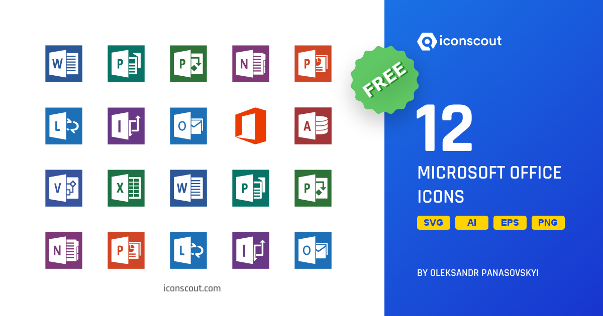 Ingang blijven Dicteren Download Microsoft Office Icon pack Available in SVG, PNG & Icon Fonts