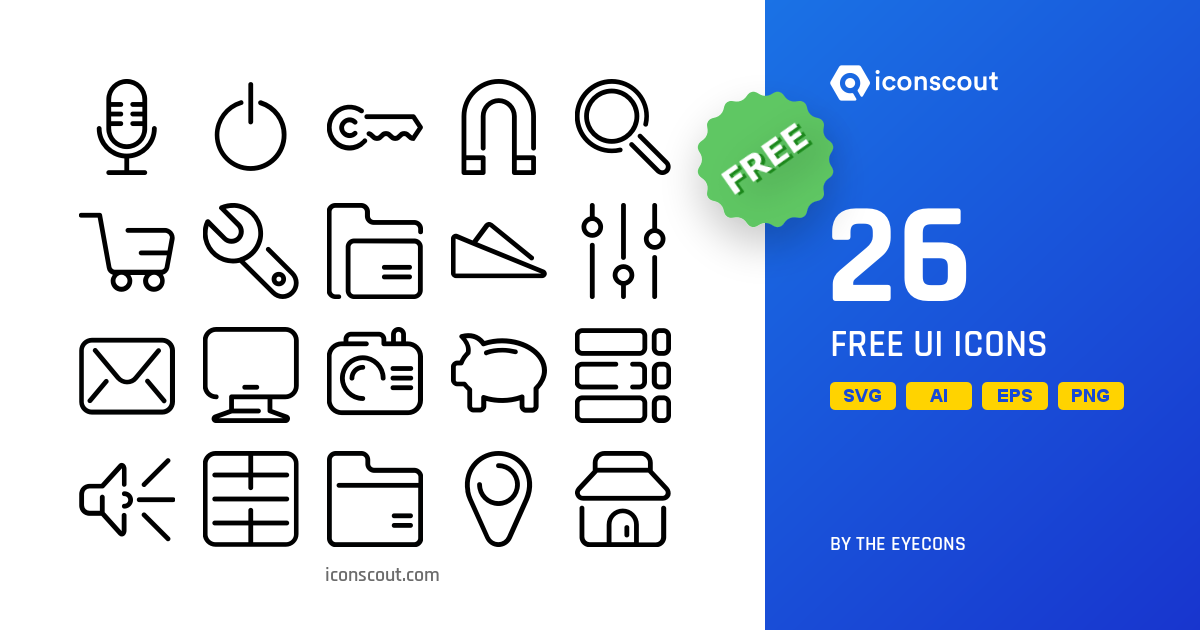 Free Free UI Icon Pack - 26 Free Download User Interface Icons | IconScout