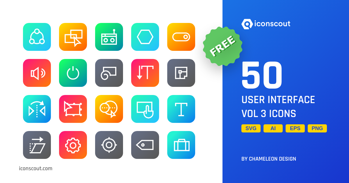 Free User Interface Vol 3 Icon Pack - 50 Line User Interface Icons ...