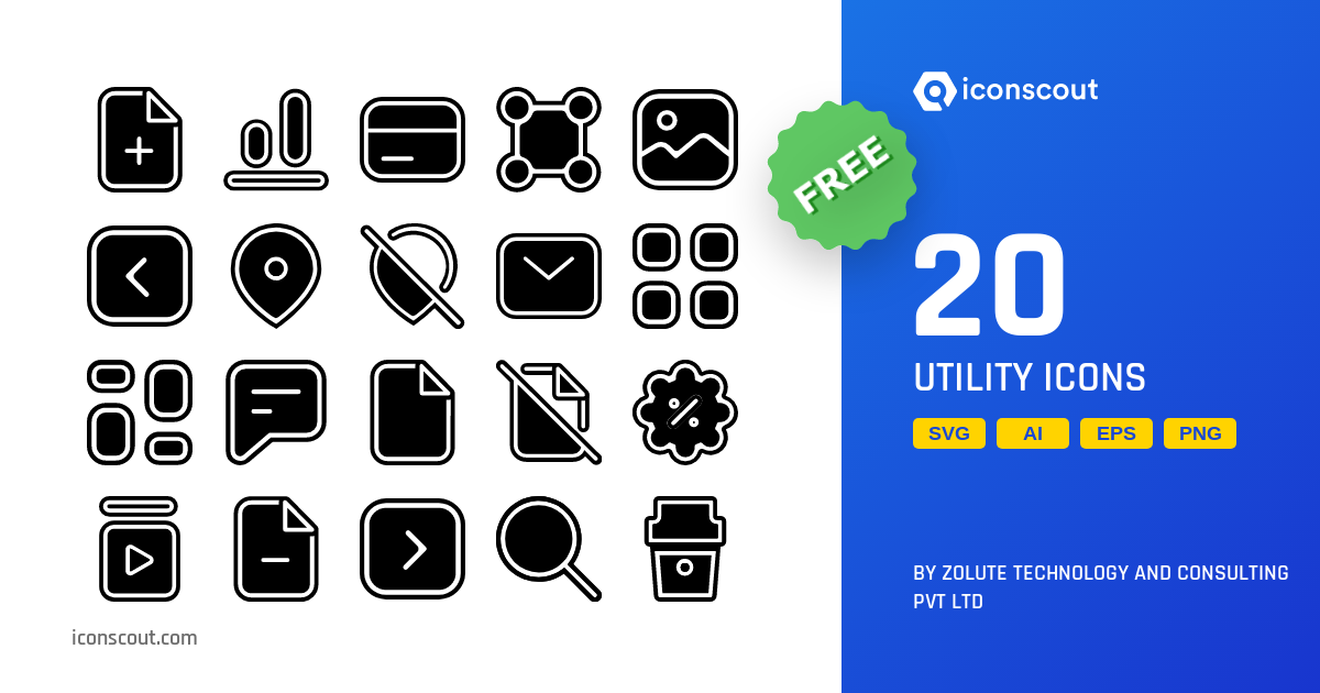 Free Utility Icon Pack - 20 Free Download User Interface Icons | IconScout