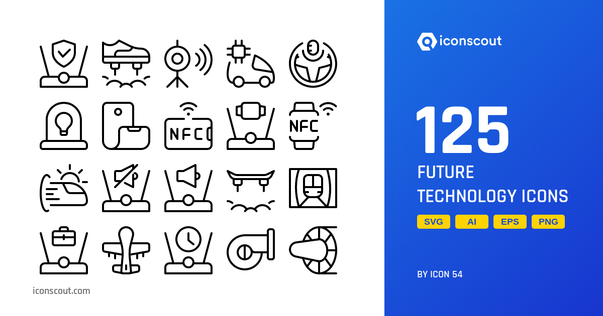 Download Future Technology Icon pack Available in SVG, PNG & Icon fonts