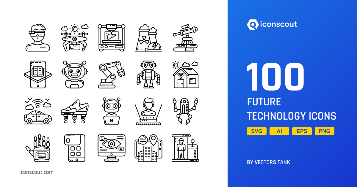 Download Future Technology Icon pack Available in SVG, PNG & Icon Fonts