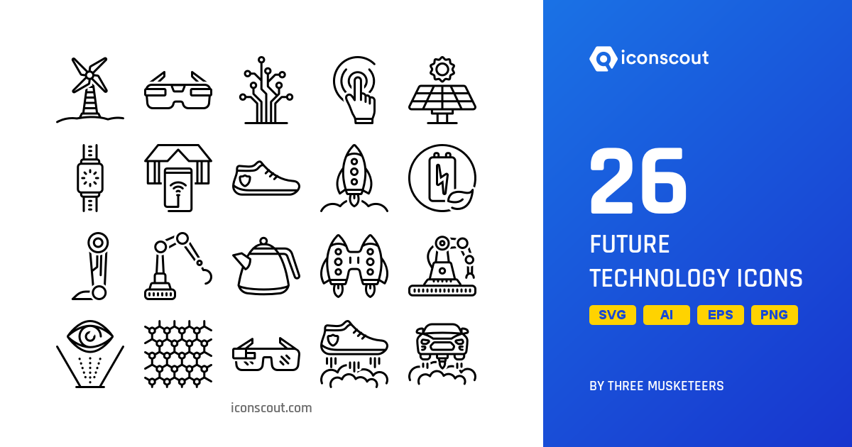 Download Future Technology Icon pack Available in SVG, PNG & Icon Fonts