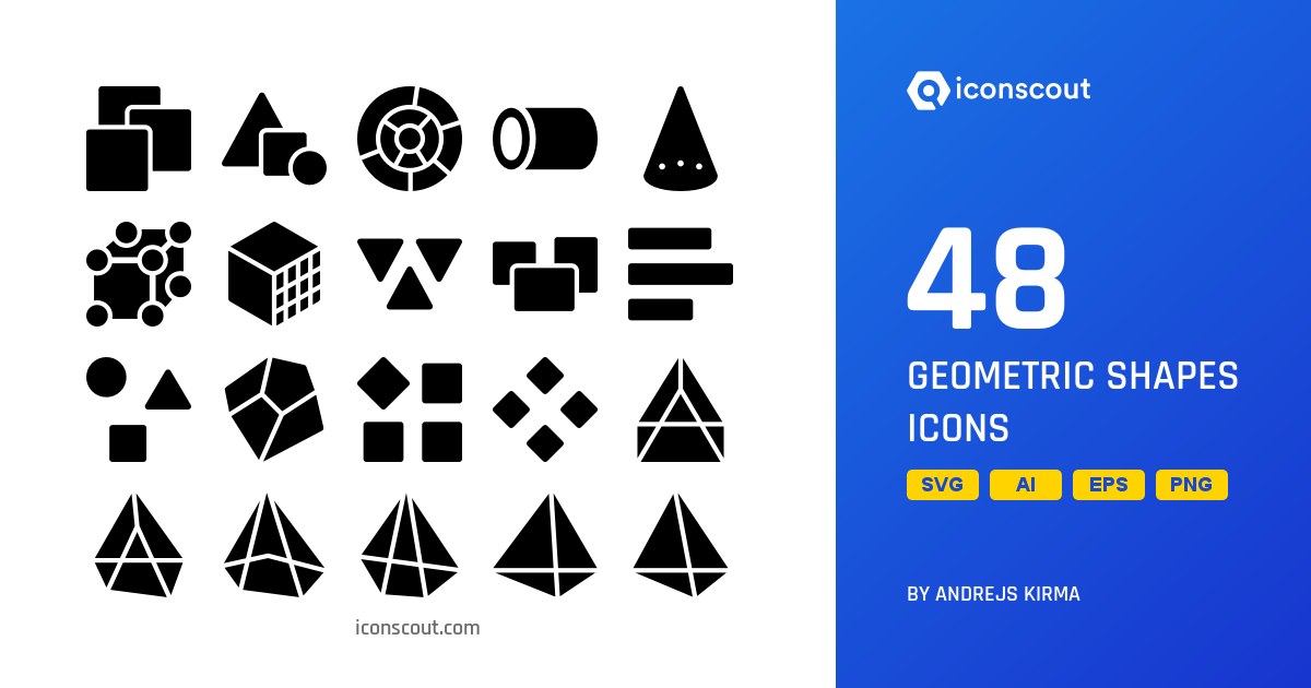 Download Geometric Shapes Icon pack - Available in SVG, PNG, EPS, AI ...