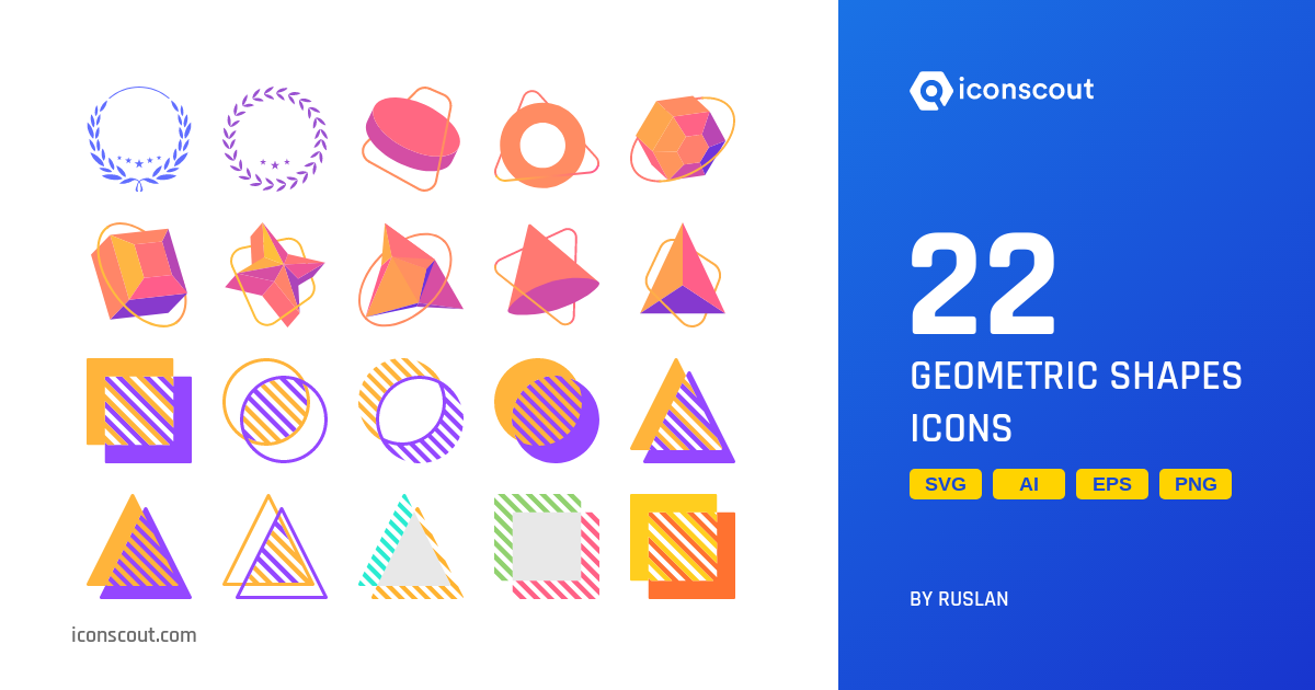 Download Geometric Shapes Icon pack Available in SVG, PNG & Icon fonts