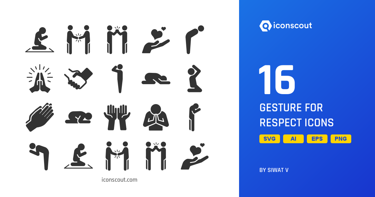 Download Gesture For Respect Icon pack Available in SVG, PNG & Icon Fonts