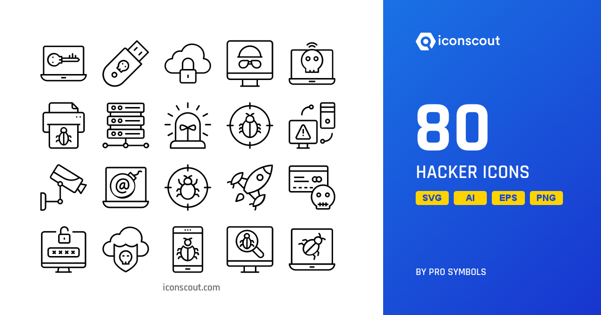 Hacker Icon Pack - 80 Free Download Crime & Security Icons | IconScout