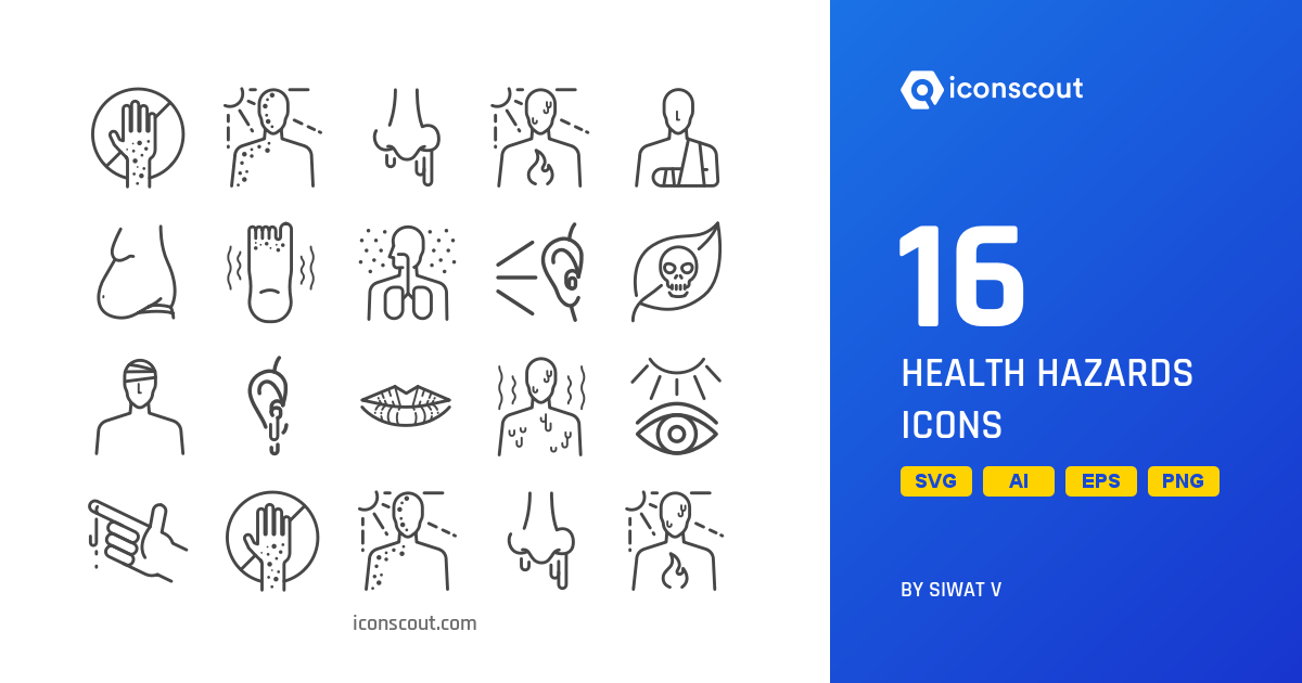 Download Health Hazards Icon pack Available in SVG, PNG & Icon fonts