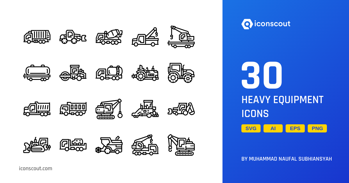 Download Heavy Equipment Icon pack Available in SVG, PNG & Icon Fonts