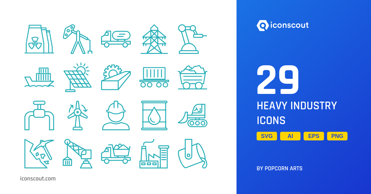 Download Heavy Industry Icon pack Available in SVG, PNG & Icon Fonts