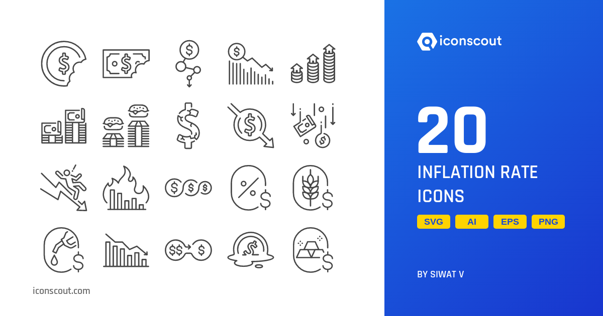 Download Inflation Rate Icon pack Available in SVG, PNG & Icon Fonts