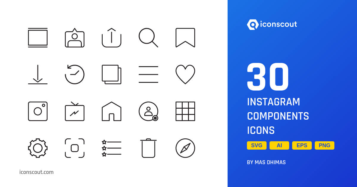 Download Instagram Components Icon Pack Available In Svg Png