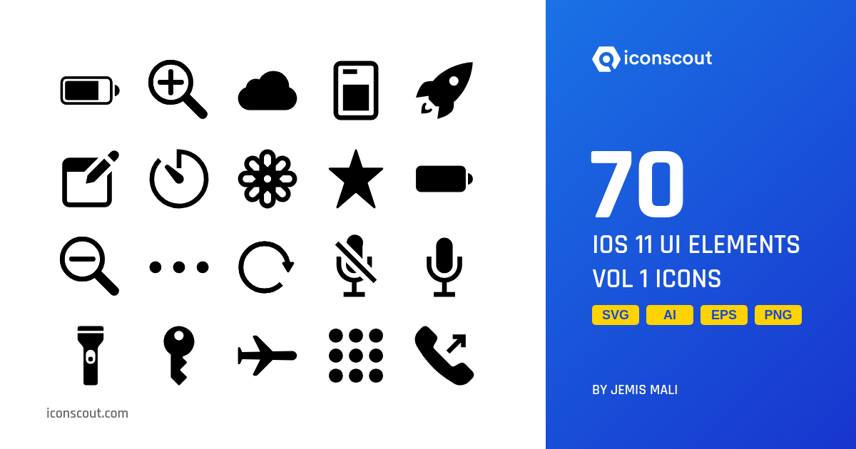 Download IOS 11 UI Elements Vol 1 Icon pack - Available in SVG, PNG ...