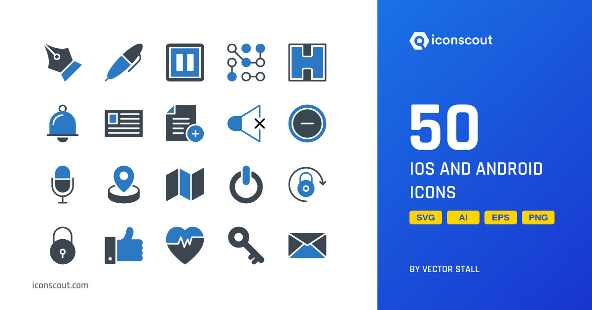 Download IOS And Android Icon pack Available in SVG, PNG & Icon Fonts