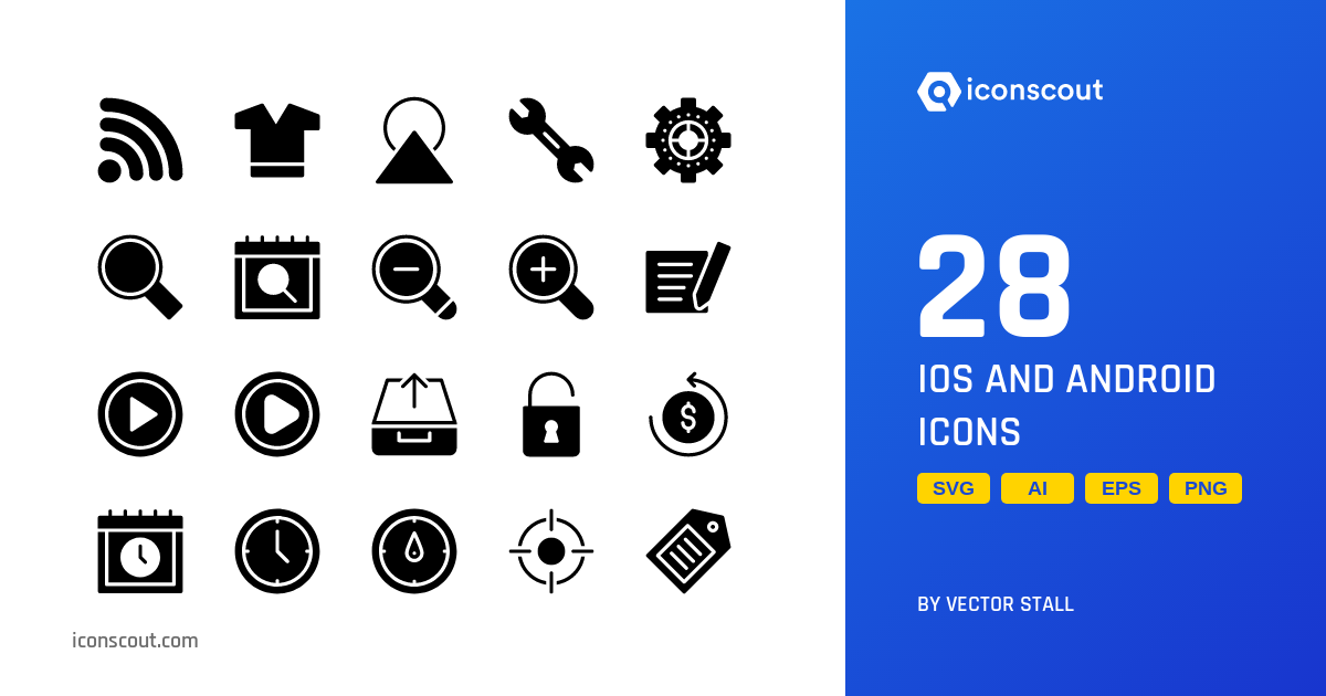 Download IOS And Android Icon pack Available in SVG, PNG & Icon Fonts