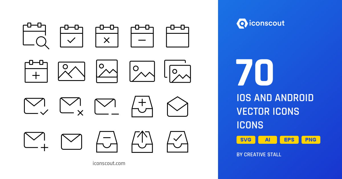 Download IOS And Android Vector Icons Icon pack Available in SVG, PNG ...