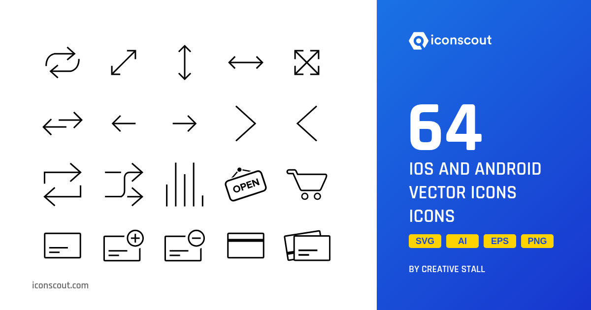 Download IOS And Android Vector Icons Icon pack Available in SVG, PNG ...