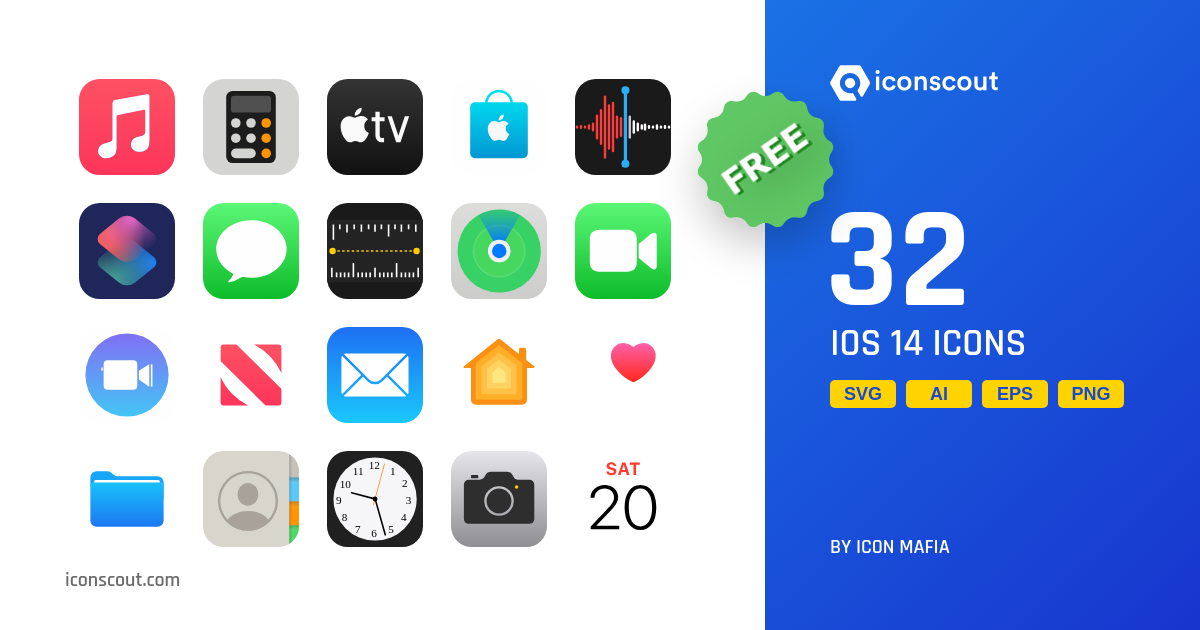 Download Download Ios 14 Icon Pack Available In Svg Png Icon Fonts