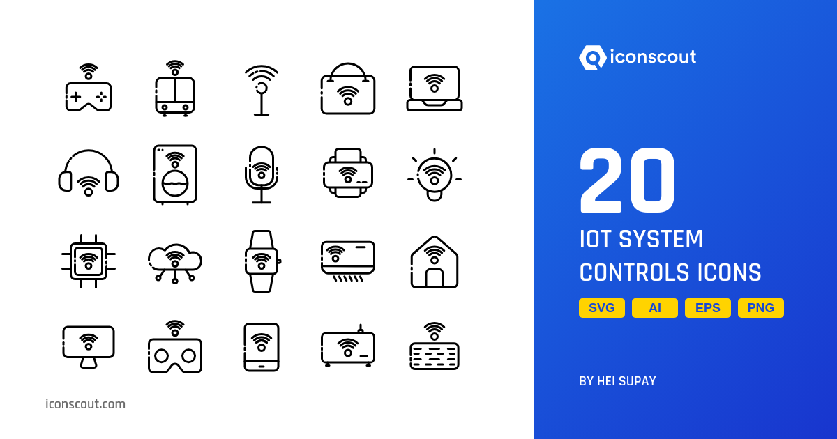 Download IOT System Controls Icon pack Available in SVG, PNG & Icon Fonts
